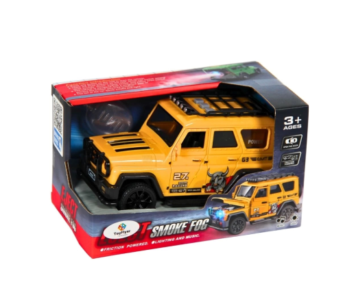 Işıklı Sesli Duman Çıkaran Sürtmeli Spor Jeep LDP-3A