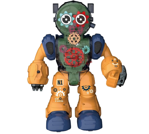 Işıklı ve Müzikli Şeffaf Renkli Robot Işıklı ve Müzikli Şeffaf Renkli Robot