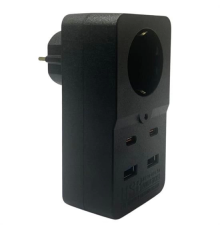Isıya Dayanıklı Termal Akım Korumalı 1 Priz Girişli 2 USB Girişli 2 TYPE-C Girişli Pirz