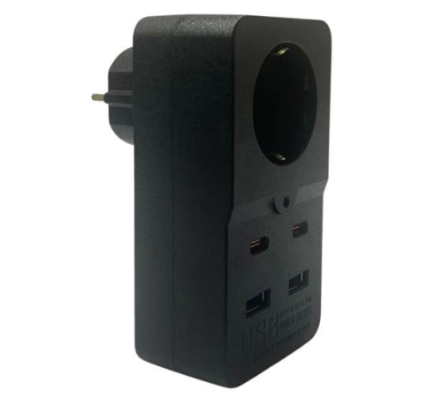 Isıya Dayanıklı Termal Akım Korumalı 1 Priz Girişli 2 USB Girişli 2 TYPE-C Girişli Pirz Isıya Dayanıklı Termal Akım Korumalı 1 Priz Girişli 2 USB Girişli 2 TYPE-C Girişli Pirz