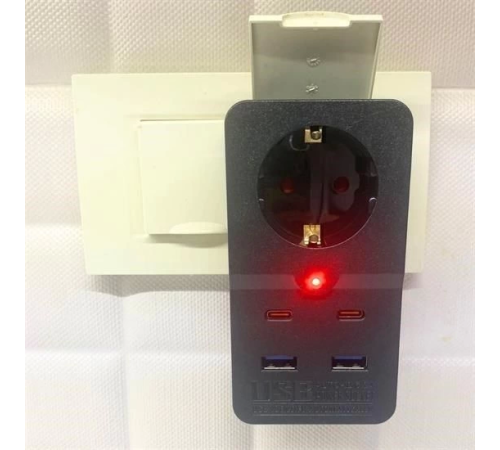 Isıya Dayanıklı Termal Akım Korumalı 1 Priz Girişli 2 USB Girişli 2 TYPE-C Girişli Pirz Isıya Dayanıklı Termal Akım Korumalı 1 Priz Girişli 2 USB Girişli 2 TYPE-C Girişli Pirz