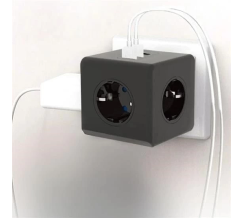 Isıya Dayanıklı Termal Akım Korumalı ve Çocuk Korumalı 3 Priz Girişli 3 USB Girişli Küp Priz Isıya Dayanıklı Termal Akım Korumalı ve Çocuk Korumalı 3 Priz Girişli 3 USB Girişli Küp Priz