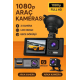 Siyah 1080p Araç içi 3 Kameralı Lcd Ekranlı Gece Görüşlü , G-sensör , Geri Görüş Kamera