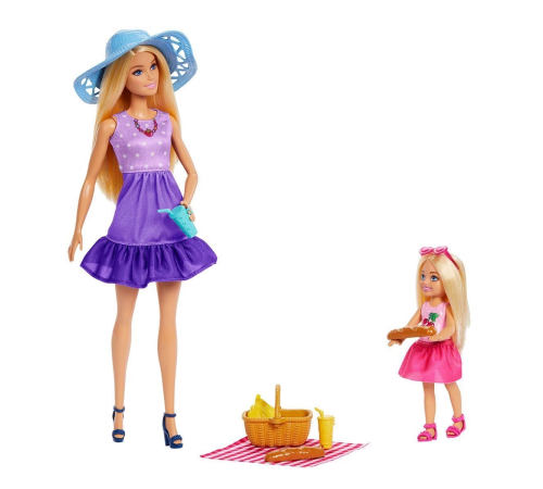 JBF43 Barbie Malibu ve Chelsea ve Aksesuarları