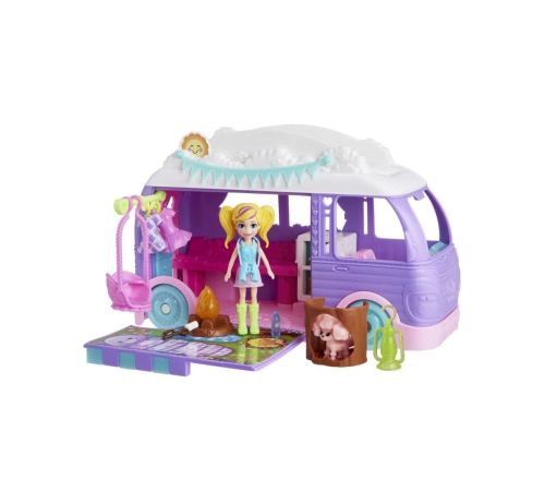 JCC32 Polly Pocket Eğlenceli Karavan Oyun Seti