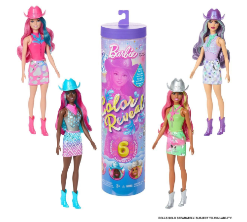 JCP01 Barbie Color Reveal - Renk Değiştiren Sürpriz Barbie Disco Star Serisi