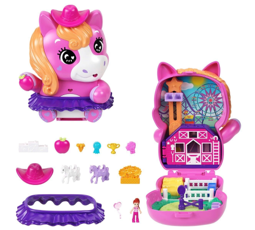 JCR39 Polly Pocket Midilliyle Rodeo Heyecanı Mikro Oyun Seti