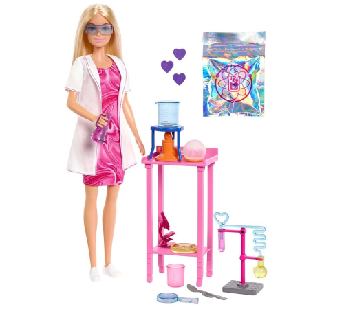 JCR70 Barbie Kariyer Oyun Setleri - Bilim Uzmanı ve Aksesuarları