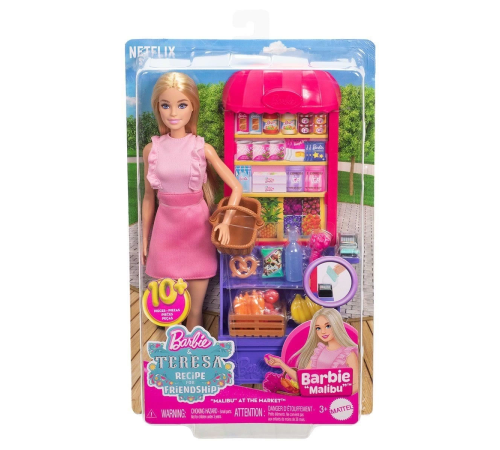JCT05 Malibu Market Barbie ve Oyun Seti Barbie and Teresa Recipe for Friendship