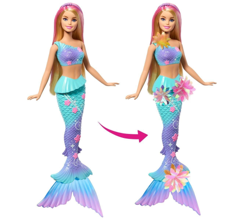 JDM72 Barbie Büyülü Çiçekler Deniz Kızı - Flower Magic Mermaid