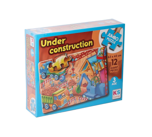 JP 314004 Under Construction Jumbo Puzzle 12 Parça