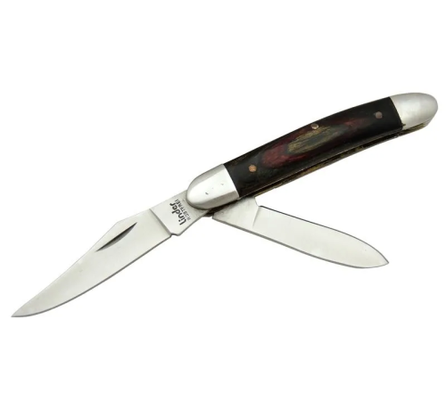 K-21 Linder Çiftli / Çift Ağızlı Çakı 14,5 cm - Ahşap Saplı, Manuel K-21 Linder Çiftli / Çift Ağızlı Çakı 14,5 cm - Ahşap Saplı, Manuel