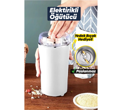 Kahve ve Baharat Öğütücü Paslanmaz Çelik Elektrikli Öğütücü