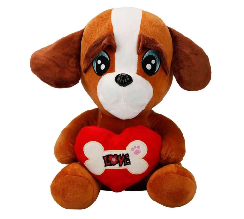 Kalpli Peluş Köpek 30 cm. Kalpli Peluş Köpek 30 cm.
