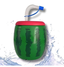Karpuz Model Kendiliğinden Pipetli 900 ml Suluk, Matara
