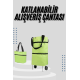 Katlanabilir Tekerlekli Çantalı Çarşı Pazar Arabası Alışveriş Çantası Piknik Çantası