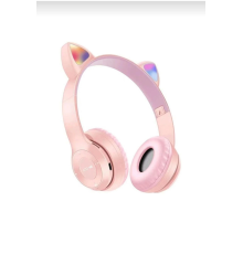 Kedili Işıklı Katlanabilir 5.0 Bluetooth Kulaklık Kablosuz P47m