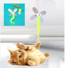 Kelebek Model Elastik Kendinden Yapışkanlı Kedi Oyun Oltası