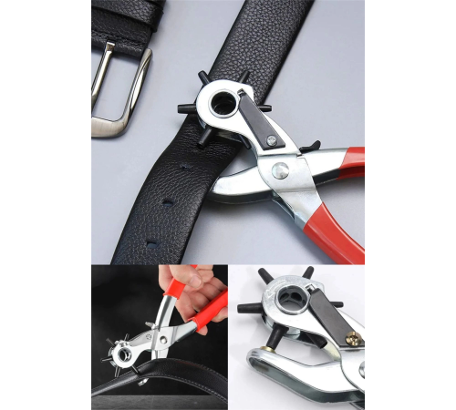 Kemer Delme Makinası Pratik 6 Başlıklı Kemer Delme Aleti Metal Kemer Delme Aparatı Kemer Delme Makinası Pratik 6 Başlıklı Kemer Delme Aleti Metal Kemer Delme Aparatı