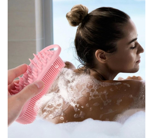 Kendiliğinden Askılı Peeling ve Masaj Etkili Silikon Banyo Vücut Fırçası - 1 Adet Kendiliğinden Askılı Peeling ve Masaj Etkili Silikon Banyo Vücut Fırçası - 1 Adet