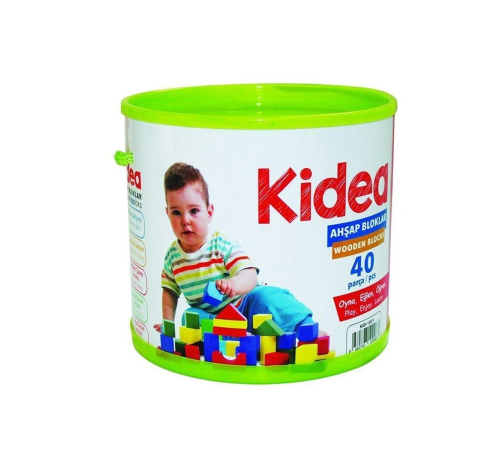 KID-1001 Chiva, Ahşap Bloklar 40 Parça KID-1001 Chiva, Ahşap Bloklar 40 Parça