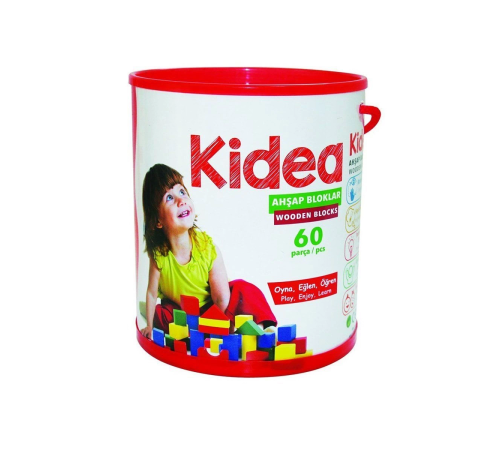 KID-1002 Chiva, 60 Parça Ahşap Bloklar