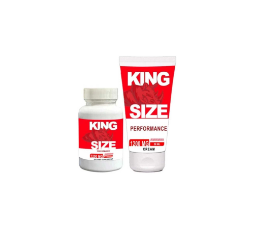 King Size 1200 mg Erkek Sertliğine ve Kuvvetine Eksiksiz Deneyim Veren 30 Lu ve 50 ml Krem Bir Arada King Size 1200 mg Erkek Sertliğine ve Kuvvetine Eksiksiz Deneyim Veren 30 Lu ve 50 ml Krem Bir Arada