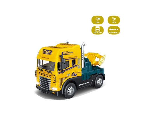 KLX600-345 Sürtmeli Işıklı Müzikli 1:24 Çekici (Tır Kafası) -1 adet fiyatıdır