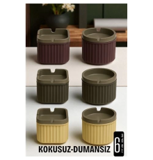 Kokusuz Dumansız Küllük - 6 li Küllük Seti Kafe Küllüğü Restoran Küllüğü Masaüstü Küllük