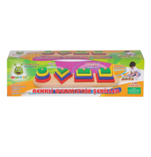 KR006 Woodoy Renkli Geometrik Şekiller -Karsan  Oyuncak
