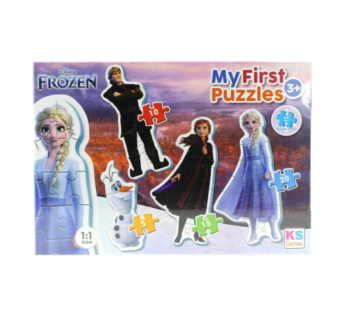 KS Baby Puzzle Frozen My First Puzzle 4 in 1 Çerçevesiz KS Baby Puzzle Frozen My First Puzzle 4 in 1 Çerçevesiz