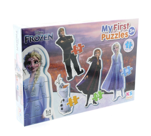 KS Baby Puzzle Frozen My First Puzzle 4 in 1 Çerçevesiz KS Baby Puzzle Frozen My First Puzzle 4 in 1 Çerçevesiz