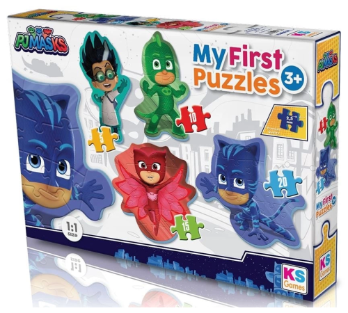 KS Baby Puzzle Pijamaskeliler My First Puzzle 4 in 1 Çerçevesiz KS Baby Puzzle Pijamaskeliler My First Puzzle 4 in 1 Çerçevesiz