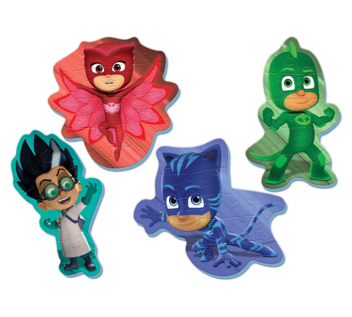 KS Baby Puzzle Pijamaskeliler My First Puzzle 4 in 1 Çerçevesiz KS Baby Puzzle Pijamaskeliler My First Puzzle 4 in 1 Çerçevesiz