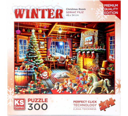 KS Games Christmas Room Puzzle 300 Parça KS Games Christmas Room Puzzle 300 Parça