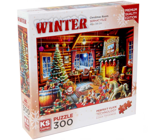 KS Games Christmas Room Puzzle 300 Parça KS Games Christmas Room Puzzle 300 Parça