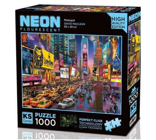 KS Games Neon Metropol Puzzle 1000 Parça 20766 KS Games Neon Metropol Puzzle 1000 Parça 20766