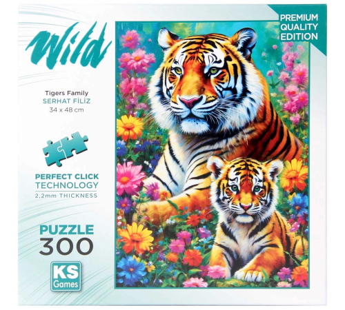 KS Games Tigers Family Puzzle 300 Parça KS Games Tigers Family Puzzle 300 Parça