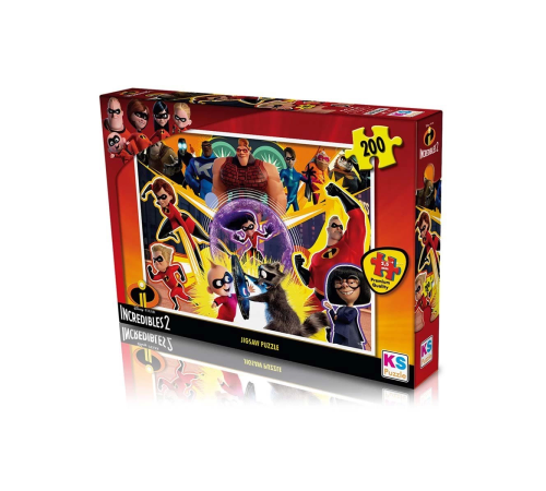 KS Incredibles 2 Puzzle 200 Parça KS Incredibles 2 Puzzle 200 Parça