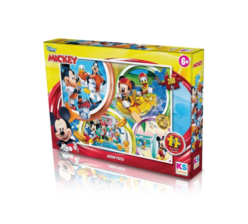 KS Mickey Mouse Puzzle 200 Parça KS Mickey Mouse Puzzle 200 Parça