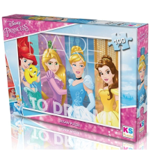 KS Puzzle 100 Parça Disney Prensesler