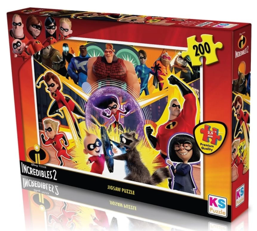 KS Puzzle 200 Parça Incredibles