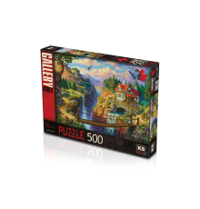 KS Puzzle 500 Parça House On The Cliff