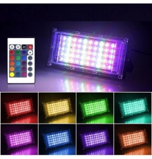 Kumandalı Led Işık Dış Cephe Aydınlatması Çok Renkli RGB Led Panel Işık PartiLed Aydınlatma