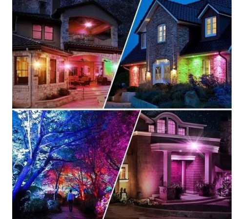 Kumandalı Led Işık Dış Cephe Aydınlatması Çok Renkli RGB Led Panel Işık PartiLed Aydınlatma Kumandalı Led Işık Dış Cephe Aydınlatması Çok Renkli RGB Led Panel Işık PartiLed Aydınlatma