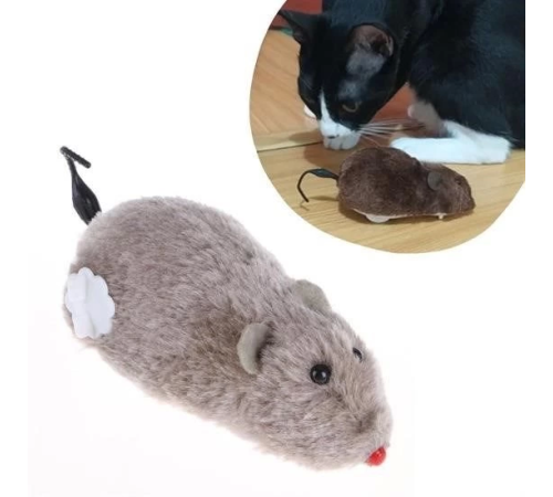 Kurmalı Kedi Eğitim Oyuncağı Tüylü Peluş Fare Yakalama İnteraktif Sevimli Eğlenceli Oyuncak Kurmalı Kedi Eğitim Oyuncağı Tüylü Peluş Fare Yakalama İnteraktif Sevimli Eğlenceli Oyuncak