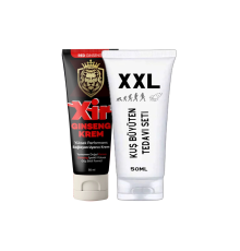 Kuşxxl Cream 50 ml Boyut Kremi + Etkili Sertleştiricili 50 ml Erkeklere Özel 3xeffect Krem Bkn1EK361