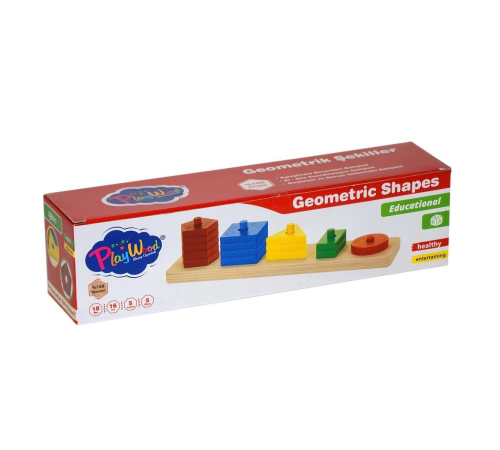 Kutulu Ahşap Geometrik Şekiller