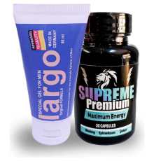 Largo Xxlcream Erkeklere Özel 60 ml En Boy Çap Boyut Şekillendirici Krem + Supreme Premium Erkeklere 30LU Katılık Maximum Energy