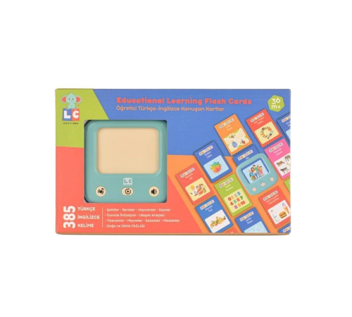LC-31050 Öğretici Türkçe-İngilizce Konuşan Flash Kartlar -Let's Be Child